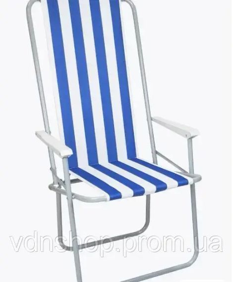 Стул STD-03 полосатый, складной, металл+ткань  В760*Ш500*Д510мм | Зображення 1