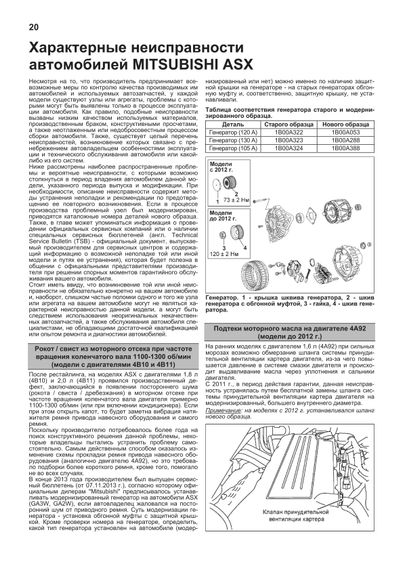 Mitsubishi ASX. Посібник з ремонту й експлуатації. Книга | Зображення 2