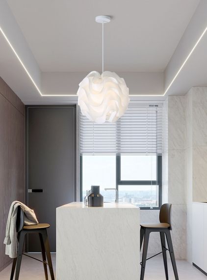 Люстра підвісна на 1 лампочку 27628 Білий 55-200х50х50 см. | Зображення 6