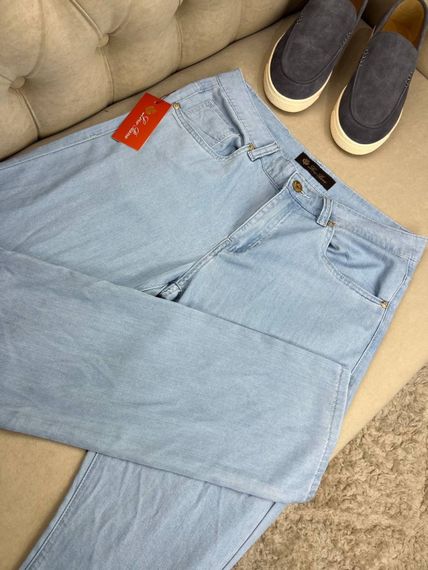 Джинси чоловічі Loro Piana light blue світло-сині d071