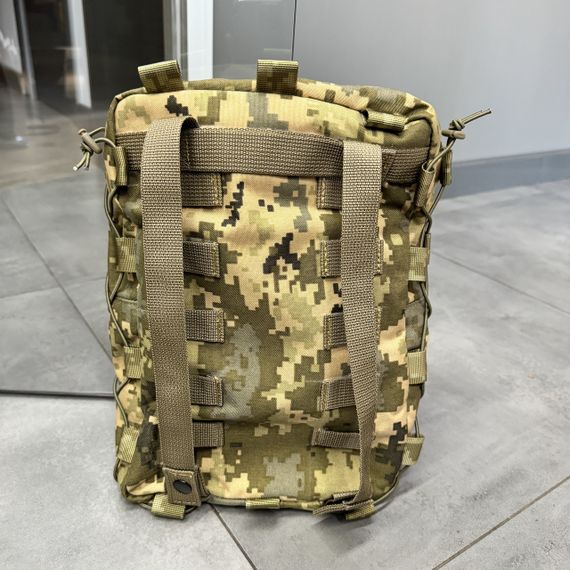 Підсумок-рюкзак сухарний на плитоноску з Моллі, Піксель, WINTAC, Cordura 1000D, сумка сухарна тактична, сумка сухарка армійська | Зображення 7