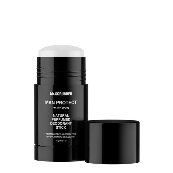 Натуральний парфумований дезодорант Mr. Scrubber Man Protect White Moss (50 g)