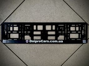 Рамка под автомобильный номер DniproCars, черная