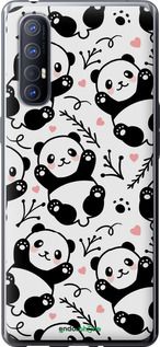 Чохол на Oppo Reno 3 Pro Панди "4318u-1878-2448"