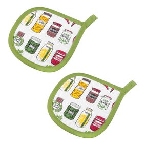 Прихватка Home Line 65763 Україна 20x20  Бавовна Принт, Салатовий