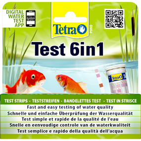 Набір індикаторних тестів Tetra Pond Test 6in1 для ставка для перевірки показників якості води 25 шт