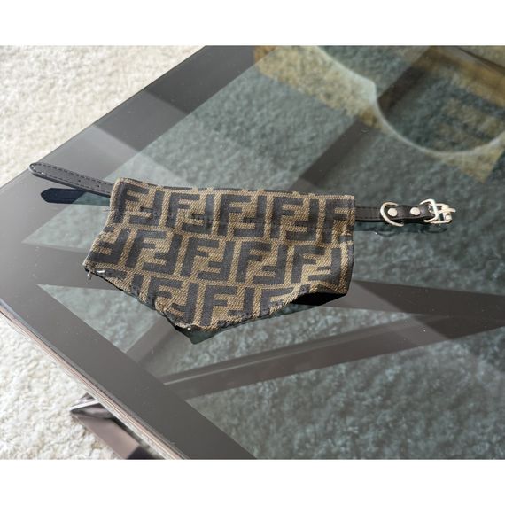 Брендовый ошейник для собак и кошек Fendi FF с банданой | Стильный аксессуар для питомцев | Зображення 1