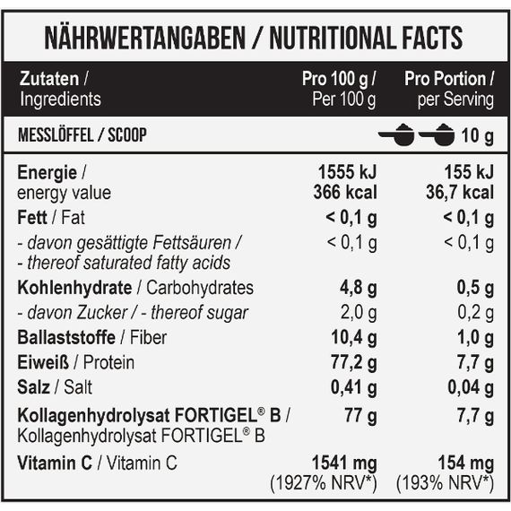 Хондропротектор (для спорта) MST Nutrition Collagen Peptides + Fortigel 300 g /30 servings/ Orange | Зображення 1