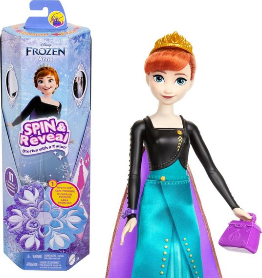 Лялька Анна з аксесуарами Крути та прояви Крижане серце Anna Disney Frozen Spin & Reveal