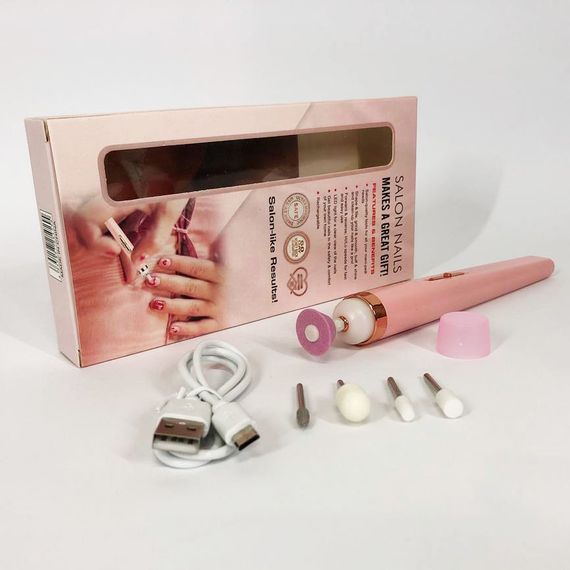 Машинка для снятия гель лака Flawless Salon Nails розовый | Фрезер для UX-882 маникюра оригинал | Зображення 7