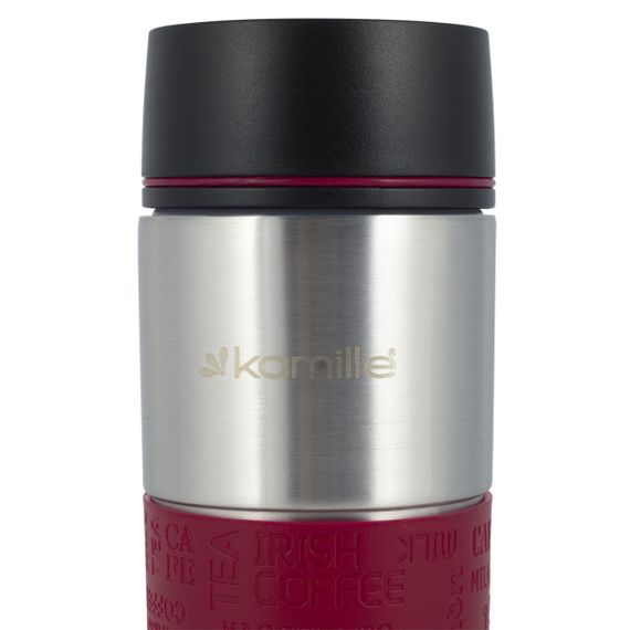 Термокружка Kamille KM-2098-Red 420 мл червона | Зображення 5