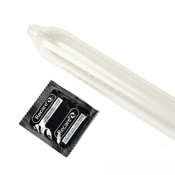 Презервативы Holographic Recare Ice Cream Big Dotted Condoms 12 шт, с пузырьками, аромат: мороженое | Зображення 2