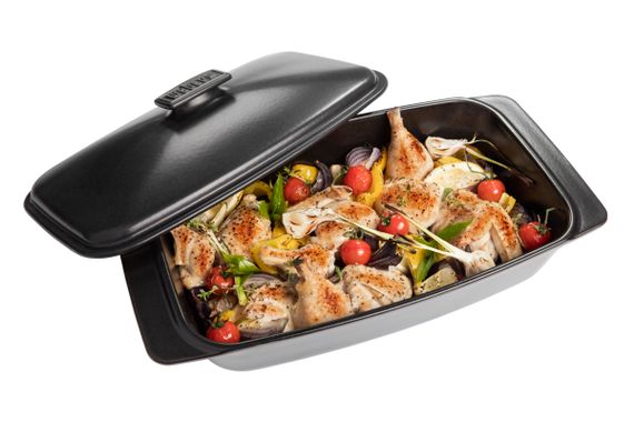 Керамічна форма Weber для готування з кришкою, прямокутна | Зображення 3
