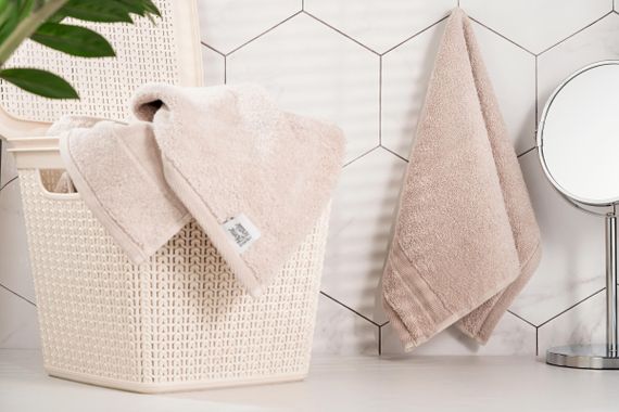 Полотенце махровое Ardesto SuperSoft ART-2250-NS 50х90 см бежевое | Зображення 5