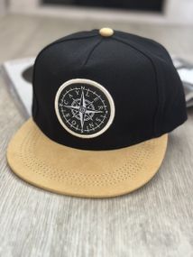 Кепка снепбек (Snapback) Компас Чорний 56-61р (9078)