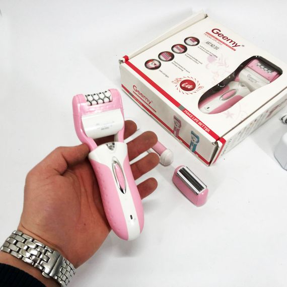 Машинка для удаления волос на лице, Аккумуляторная женская электробритва, Терки для шлифовки пяток TS-93 | Зображення 9