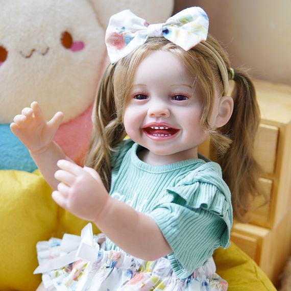 Силиконовая Коллекционная Кукла Реборн Reborn Девочка Ванесса Полностью Анатомическая ( Виниловая Кукла ) Высота 55 см | Зображення 1