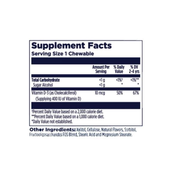 Vitamin D-Rex 10mcg - 90 сhewable Bubble Gum | Зображення 1