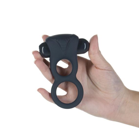 Подвійне ерекційне кільце з вібрацією Lux Active-Triad - Vibrating Dual Cock Ring, пульт ДК | Зображення 2