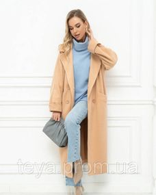 Пальто кольору гірчичний розмір 3XL FI_009588