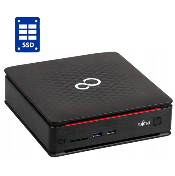 Неттоп Fujitsu Esprimo Q920 USFF / Intel Core i3-4130T (2 (4) ядра по 2.9 GHz) / 4 GB DDR3 / 120 GB SSD / Intel HD Graphics 4400 б/у