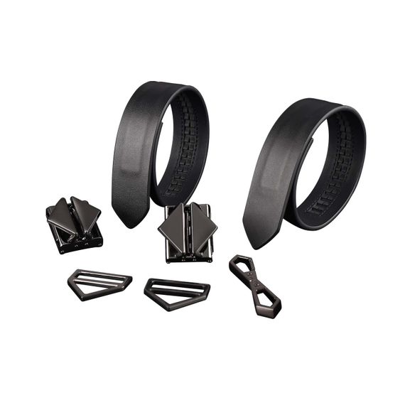 Фіксатори для рук та ніг LOCKINK Wristcuffs/Anklecuffs, чорні, натуральна шкіра | Зображення 2