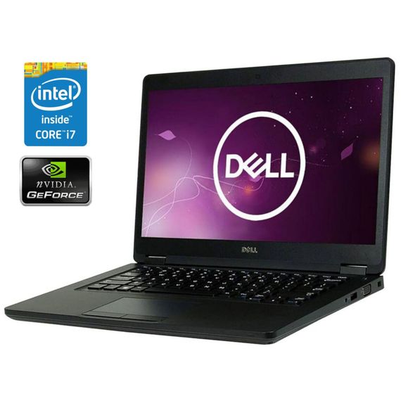 Ультрабук Б-клас Dell Latitude 5480 / 14" (1920x1080) IPS / Intel Core i7-7820HQ (4 (8) ядра по 2.9 - 3.9 GHz) / 8 GB DDR4 / 128 GB SSD M.2 / nVidia GeForce 930MX, 2 GB DDR3, 64-bit / WebCam б/в
