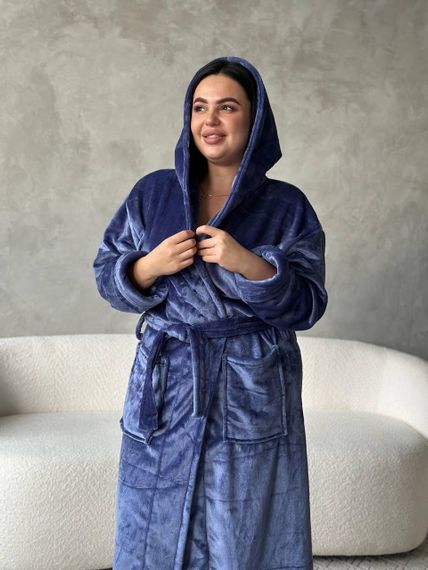 Женский махровый халат батал (3203/2) 3XL | Зображення 5