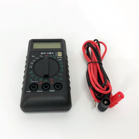 Компактний Мультиметр DT-181 цифровий тестер, щупи в комплекті, мультиметр із захистом, електронний мультиметр | Зображення 7