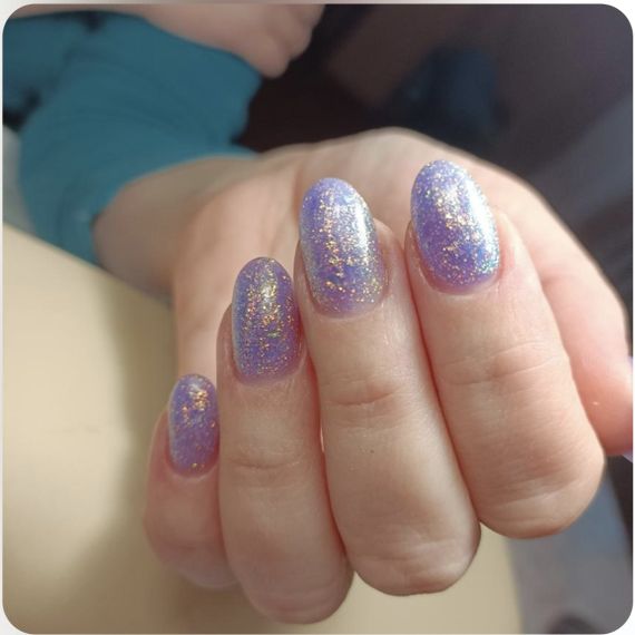 Гель для нарощення Mi YUKI №3 Builder Gel (фіолетовий з пластівцями юккі) 5мл | Зображення 1