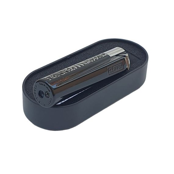 Запальничка газова кліппер Clipper Metal Leaves Premium Silver | Зображення 2