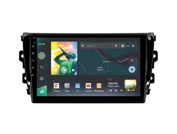 Штатна магнітола Sigma X10232 2+32 Gb Zotye T600 2014-2019 10"