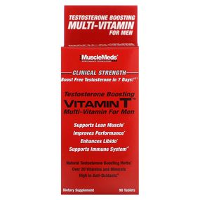 Мультивитамины для мужчин MuscleMeds Vitamin T Testosterone Boosting Multi-Vitamin For Men 90 таблеток
