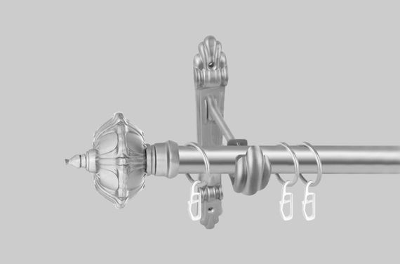 Карниз для штор однорядний металевий 25 мм, Шато Сатин Ретро 160 див.
