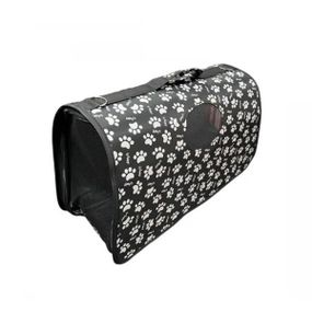 Сумка-переноска для животных большая вентилируемая 53×30 x22 For Friends STARS L Черная с белым