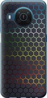 Чохол на Nokia X20 Переливні стільники із силікону FCh_010174