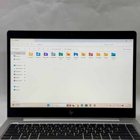 Ультрабук Б-клас HP EliteBook 840 G6 / 14" (1920x1080) IPS / Intel Core i7-8565U (4 (8) ядра по 1.8 - 4.6 GHz) / 8 GB DDR4 / 256 GB SSD / AMD Radeon 550X, 2 GB GDDR5, 64-bit / WebCam / Windows 11 Pro б/в | Зображення 2