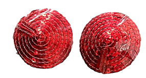 Пестисы на соски круглые Sunspice с пайетками, красные sexstyle