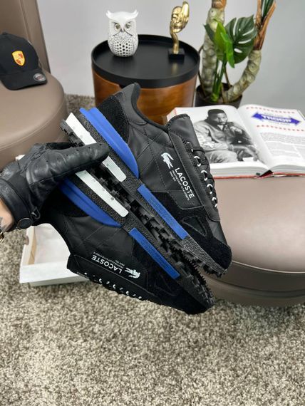 Чоловічі кросівки Lacoste Elite Active PRM Black Navy (топ якість) A4395 45 29 | Зображення 5