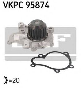 Насос водяний (Вир-во SKF) SKF VKPC95874 на KIA SPORTAGE (JE_, KM_)