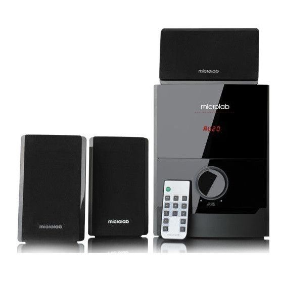 Колонки MICROLAB 2.1 M-500U Black ДУ,FM,USB,SDcard (M-500U)