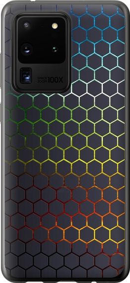 Чехол на Samsung Galaxy S20 Ultra Переливающиеся соты "498u-1831-17620"