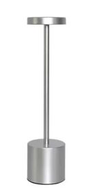 Світлодіодна сенсорна лампа на акумуляторі, три колірні температури 34.4 см срібло