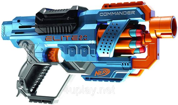 Бластер NERF Elite 2.0 Commander RD-6. Нерф Еліт Коммандер. Пістолет револьвер | Зображення 4