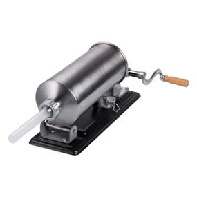 Шприц для колбасы ручной 3 л горизонтальный колбасный шприц из нержавейки для фарша 4 насадки 16788-4