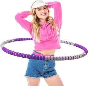 Creatck Hula Hoop, хула-хуп обруч для похудения и массажа, 6 сегментов