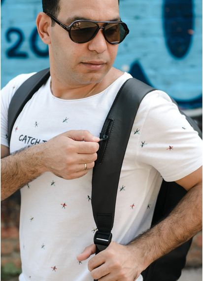 Чоловічий рюкзак Sambag Zard LZNm чорний 43 х 27 х 13 см (25000001m) | Зображення 1