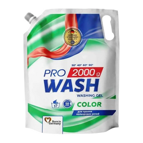 Гель для прання 2л (дой-пак) для кольор.речей Color ProWash 2К