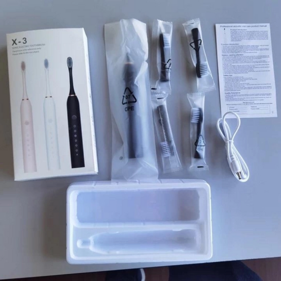Щітка для зубів Sonic Toothbrush X-3, Електрична зубна щітка   знижка | Зображення 3