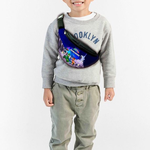 Набор детский Герои в Масках рюкзак 36х27см сумка-бананка,кружка с принтом для мальчика (01636) | Зображення 2